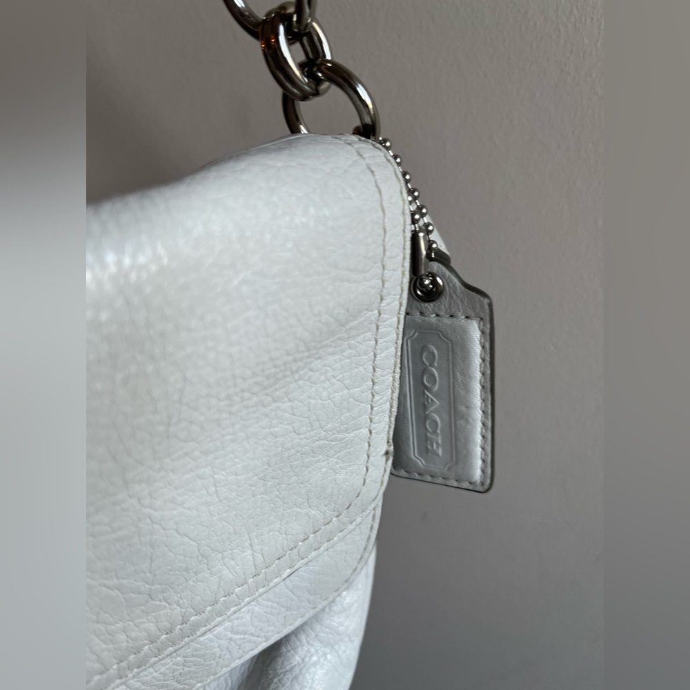 COACH White Leather Hobo Shoulder Bag - 23346 - Picture 9 of 16